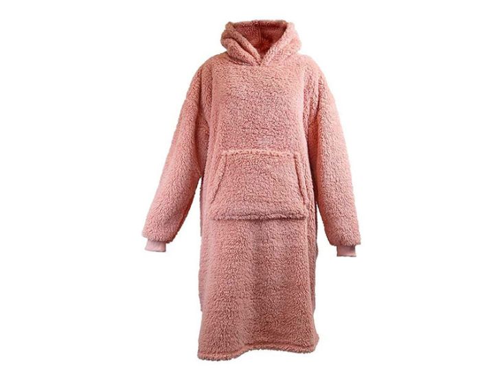 Unique Living Teddy Long oversized bluza - Old Pink