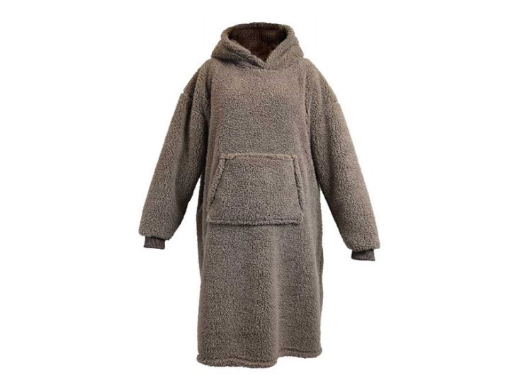 Unique Living Teddy Long oversized bluza - Taupe