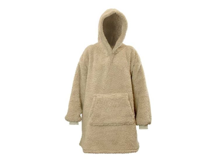Unique Living Teddy oversized bluza z kapturem - Chateau Grey