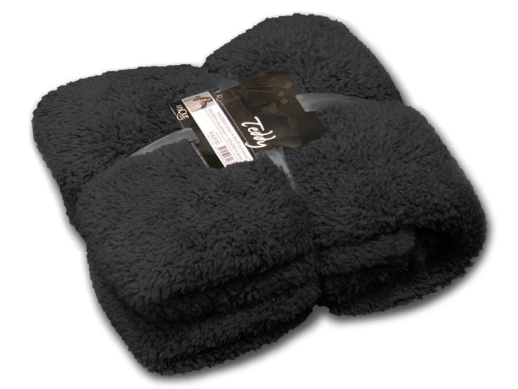 Unique Living Teddy koc - Black