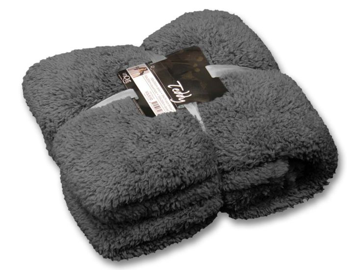 Unique Living Teddy koc - Dark Grey