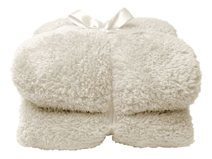 Unique Living Teddy koc - Dove White