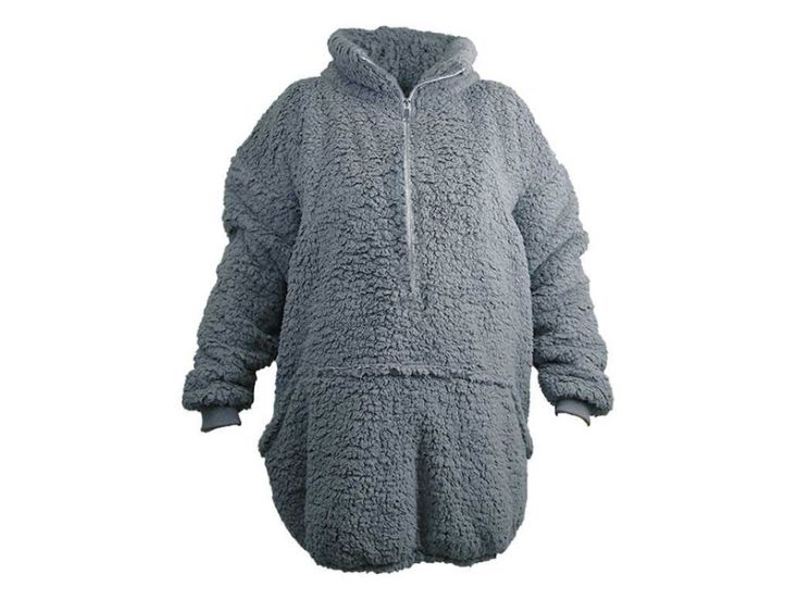 Unique Living Willow Long oversized bluza - Dark Grey