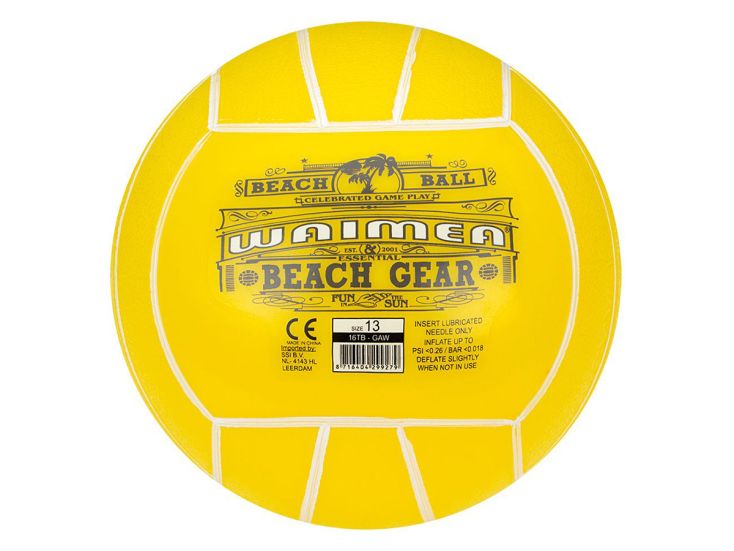 Waimea 13 cm PVC piłka plażowa - Yellow